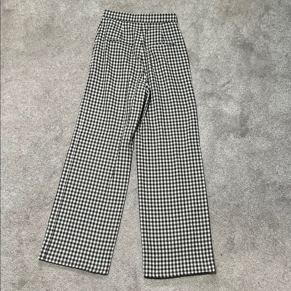 Boss Hugo Boss Virgin Wool High Waisted Dress Pants Trousers Plaid Size 4 - Picture 6 of 12